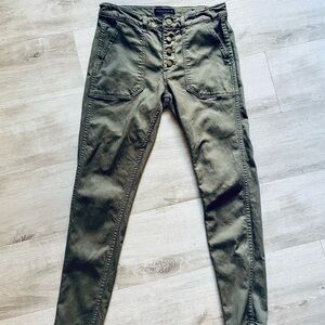 Sanctuary Moto Navy Green Jeans Size 27